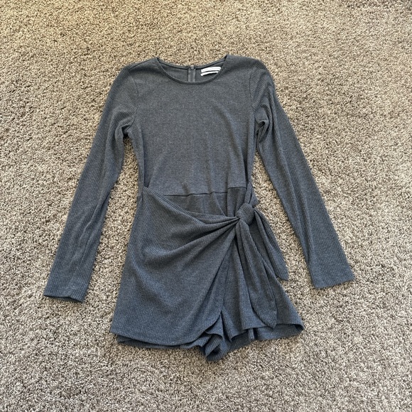 Urban Outfitters Pants - Urban Outfitters Gray Long Sleeve Jumpsuit